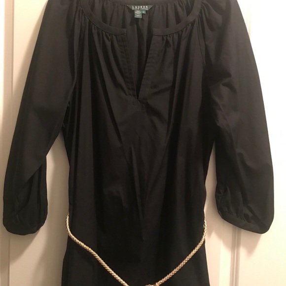 Lauren Ralph Lauren Tops - Lauren Ralph Lauren black artist tunic top EUC